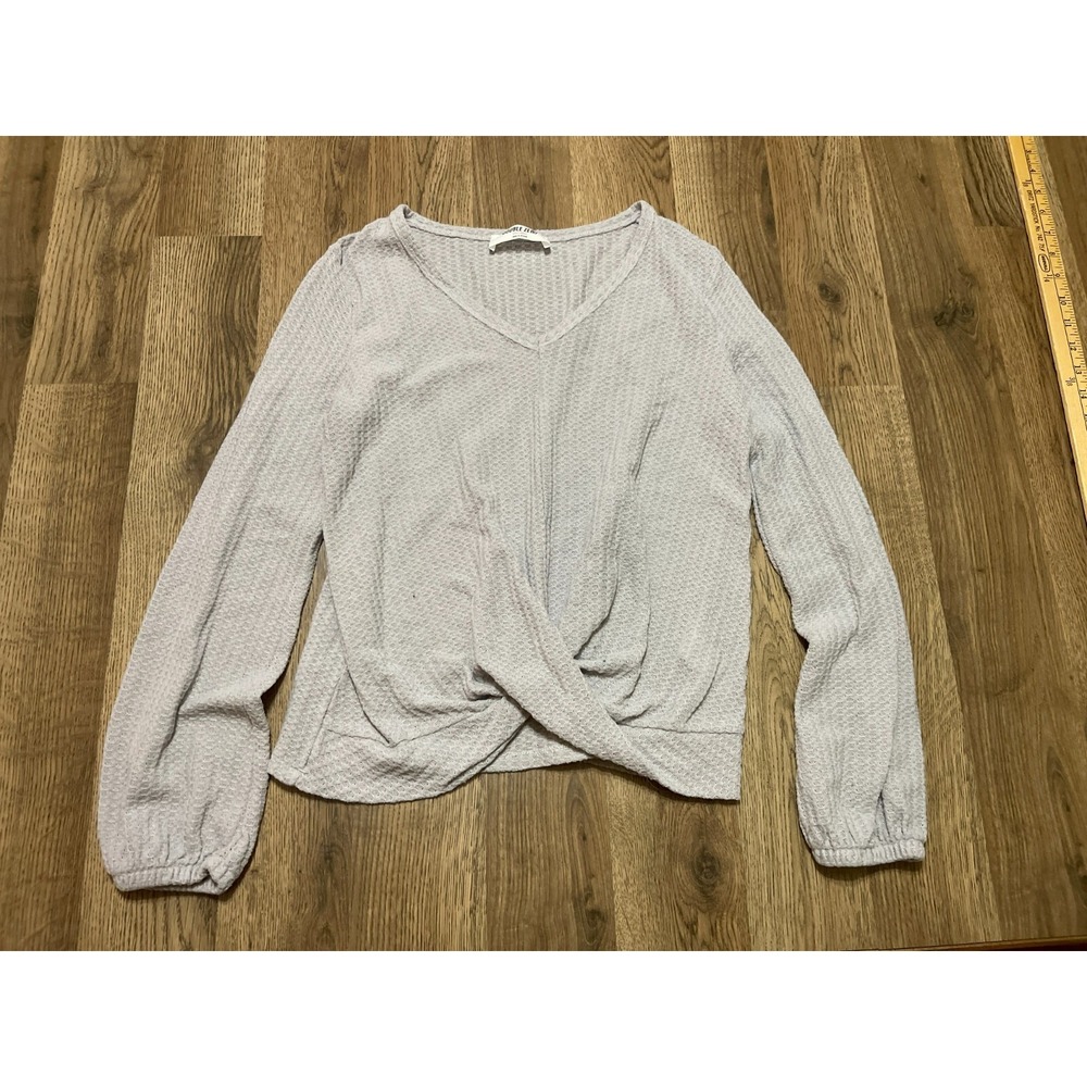 Double Zero Sweater, Women's Size Small, White, V-neck, Long Sleeve, Pullover